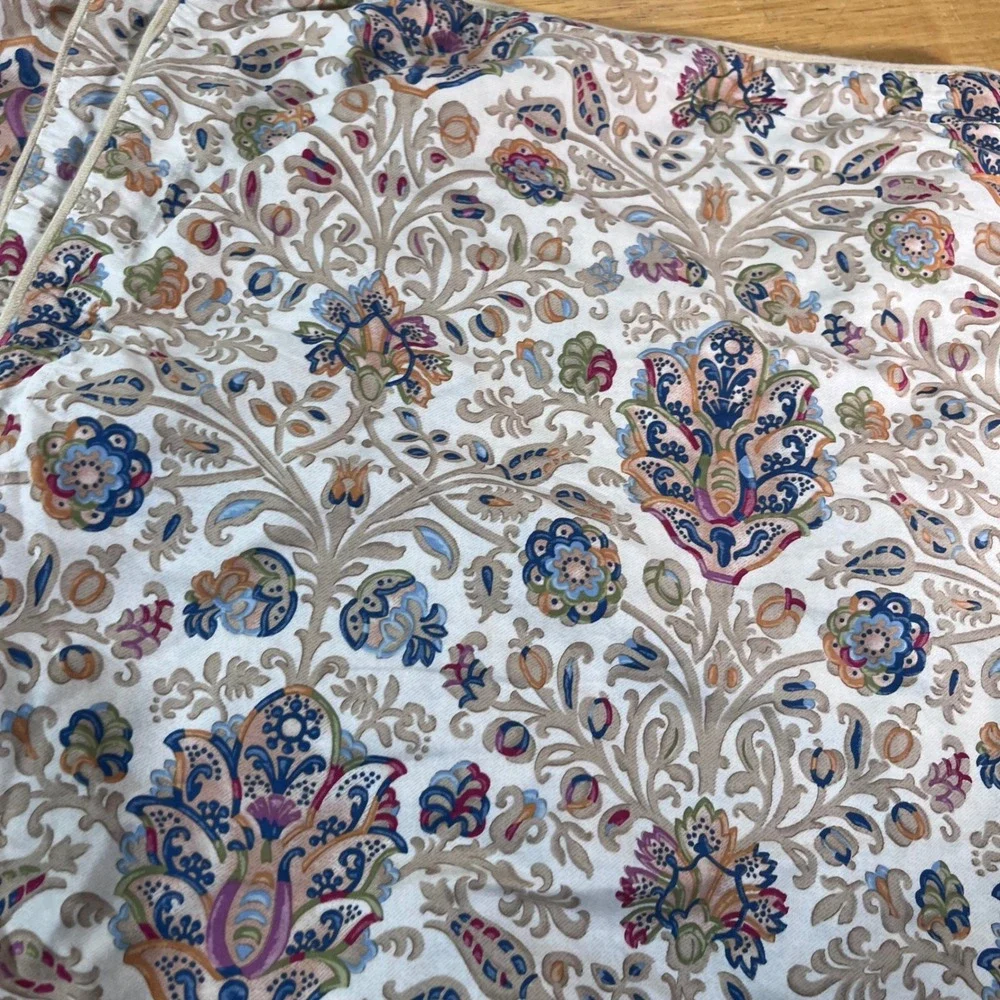 Chaps Ralph Lauren Marrakesh King Pillow Shams Set 2 Paisley Cotton Excellent